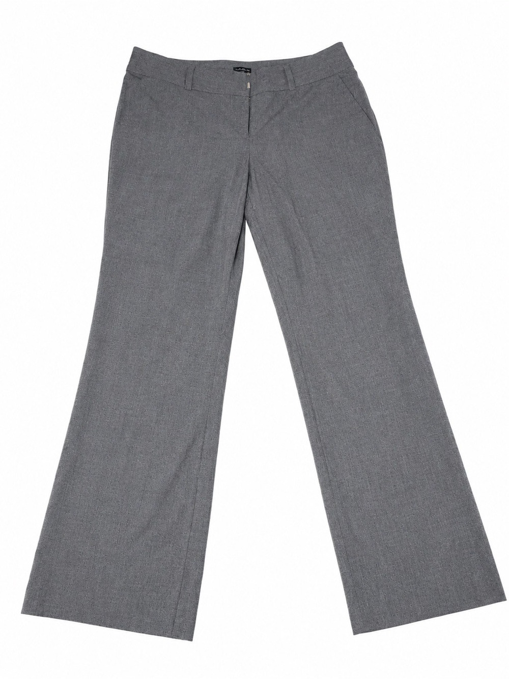 Worthington Gray Boot-Cut Dress Pants